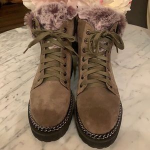 Vince Camuto Fur Lined Boots 7.5